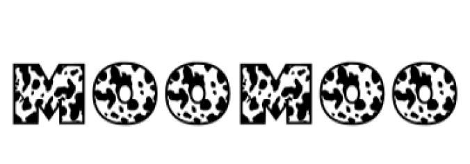 Moo Moo Font Preview