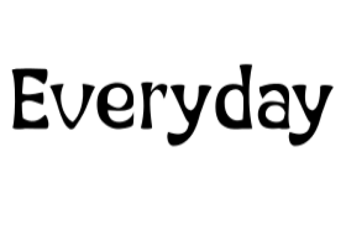 Everyday Font Preview