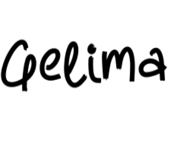 Gelima Font Preview