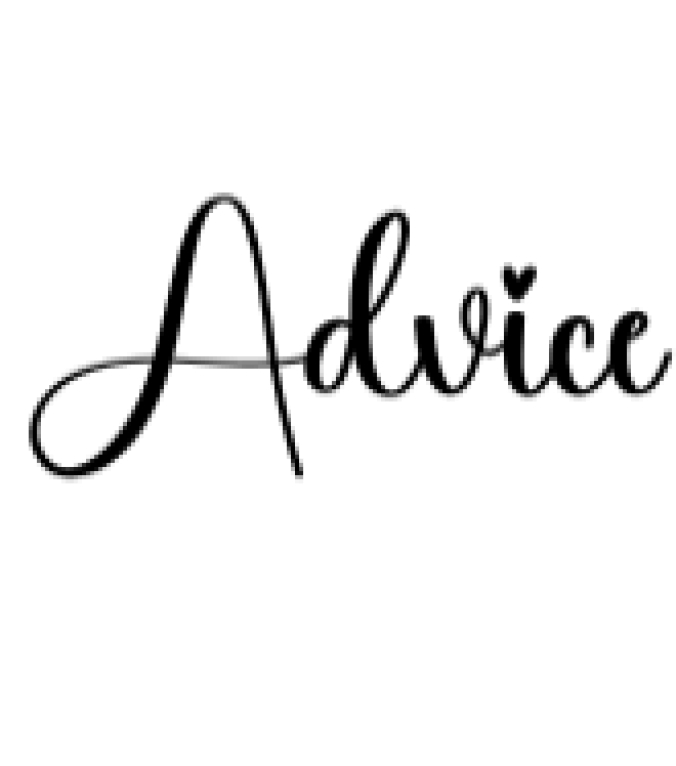 Advice Font Preview