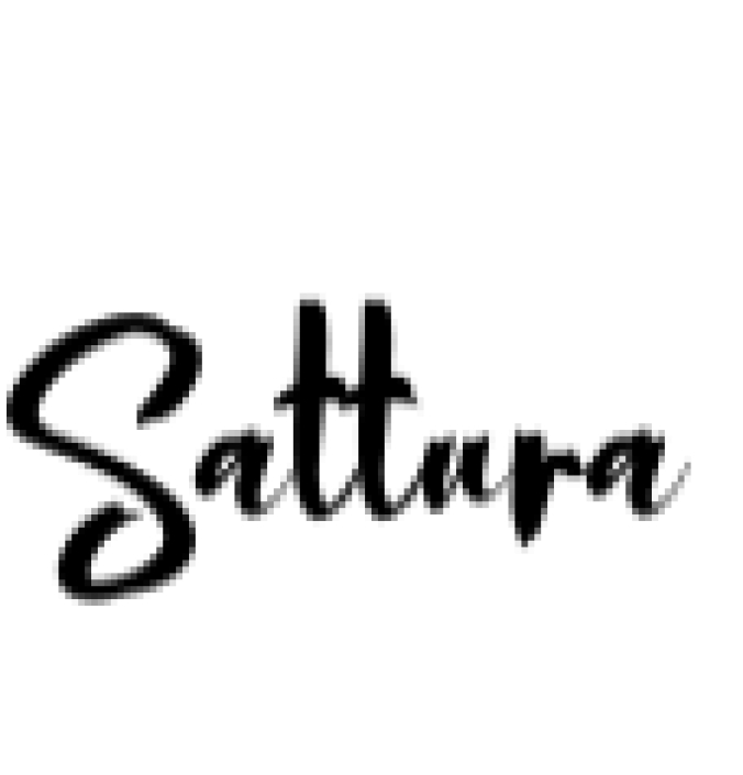 Sattura Font Preview