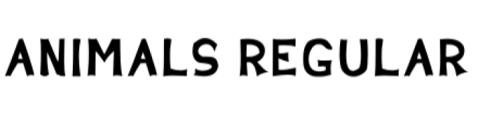 Animals Font Preview