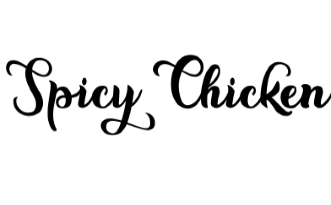 Spicy Chicken Font Preview