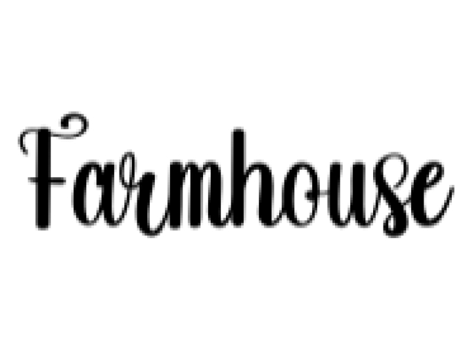 Farmhouse Font Preview