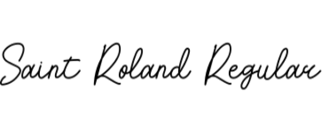 Saint Roland Font Preview