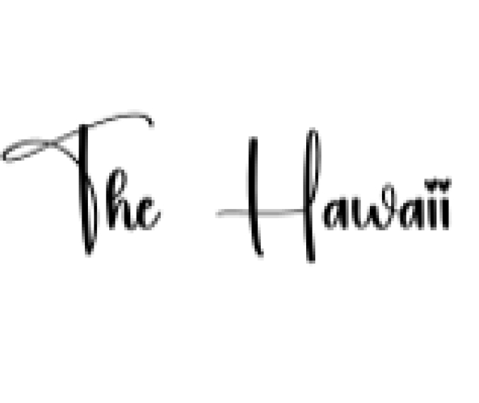 The Hawaii Font Preview