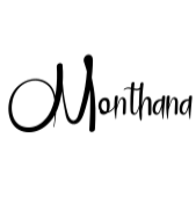 Monthana Font Preview