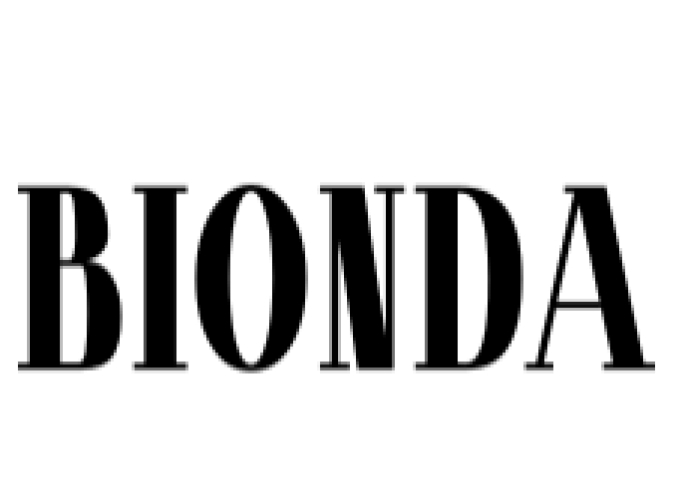 Bionda Font Preview