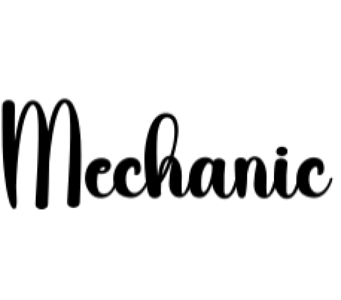 Mechanic Font Preview