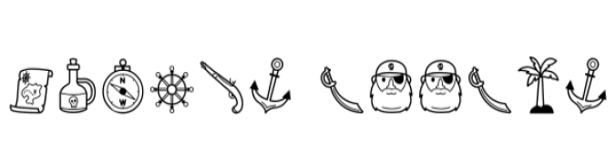 Pirate Doodle Font Preview
