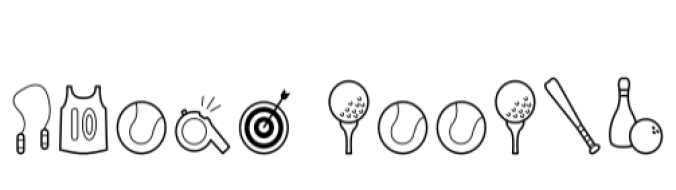 Sport Doodle Font Preview