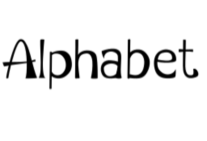 Alphabet Font Preview