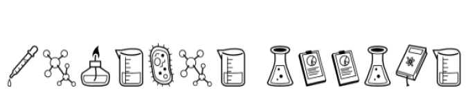 Science Doodle Font Preview