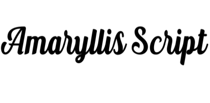 Amaryllis Font Preview