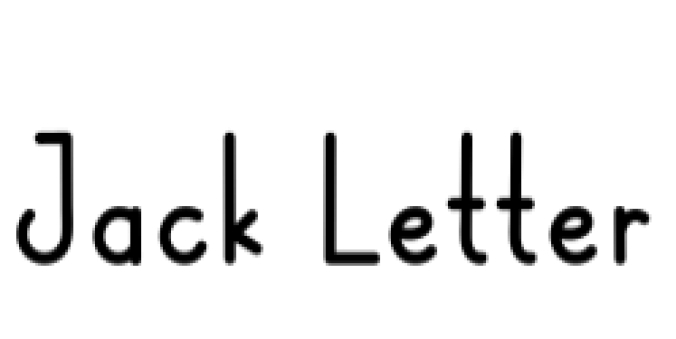 Jack Letter Font Preview