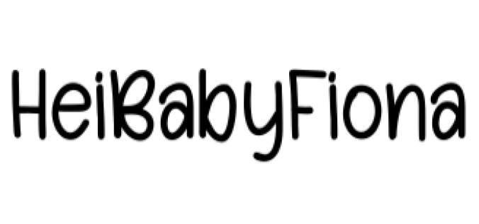 Hei Baby Fiona Font Preview