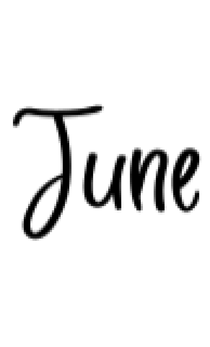 June Font Preview