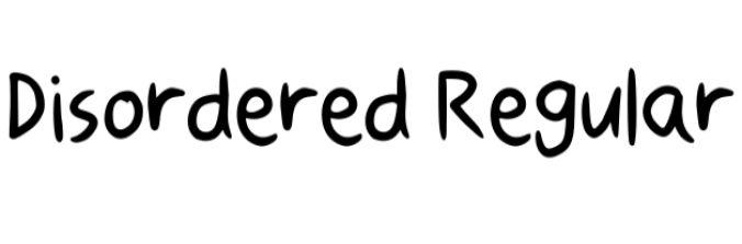 Disordered Font Preview