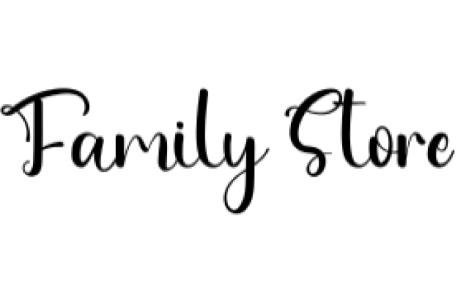 Family Store Font Preview