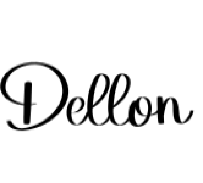 Dellon Font Preview