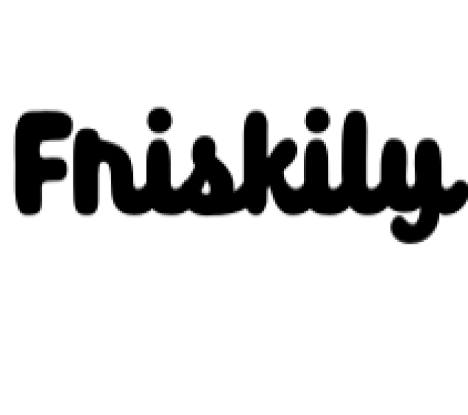 Friskily Font Preview