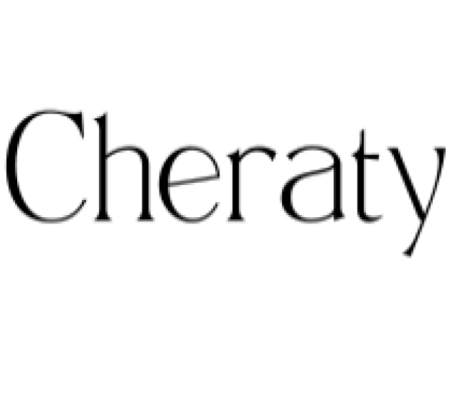 Cheraty Font Preview