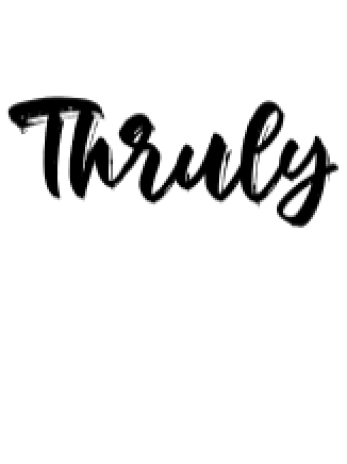 Thruly Font Preview
