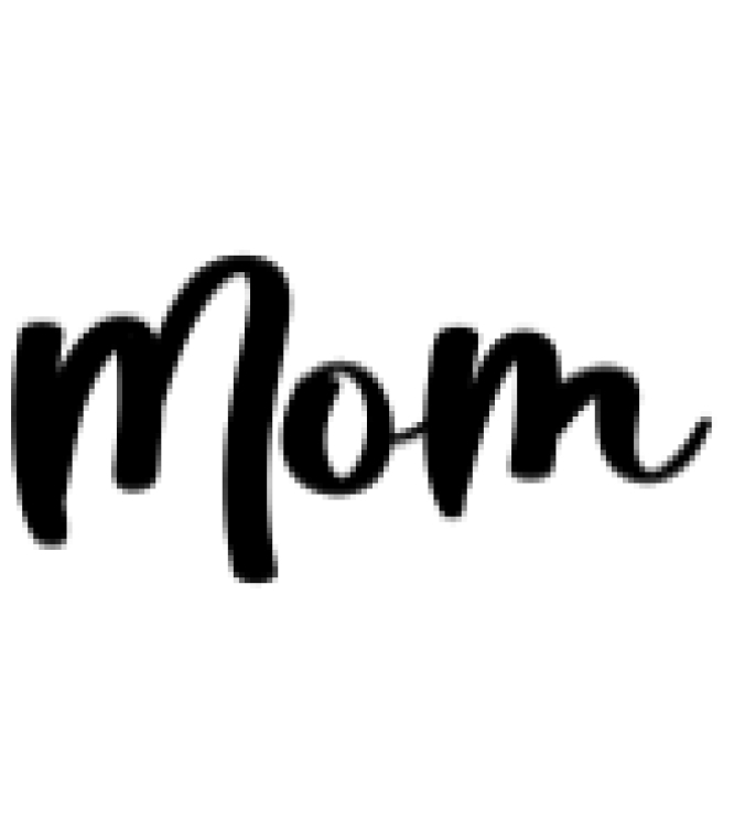 Mom Font Preview