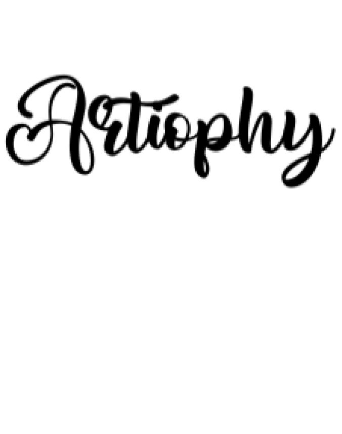 Artiophy Font Preview