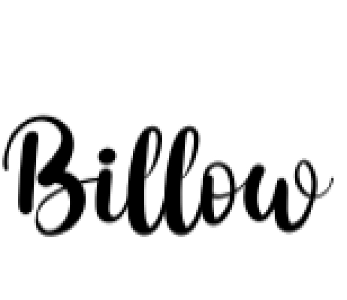Billow Font Preview