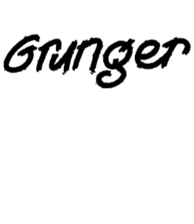 Grunger Font Preview