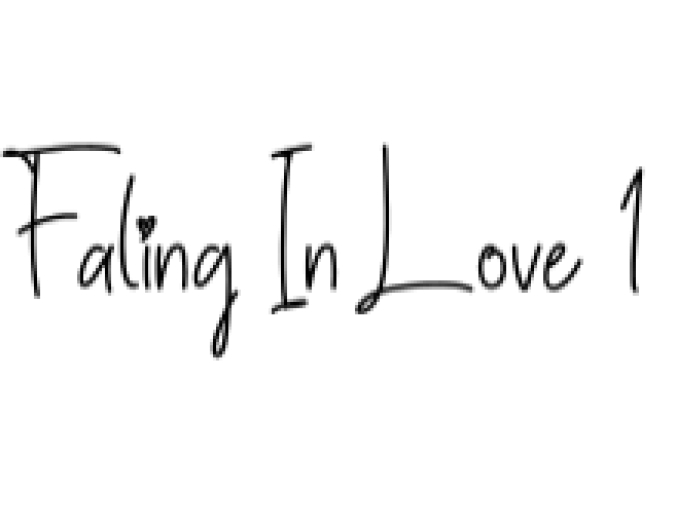 Faling in Love Font Preview