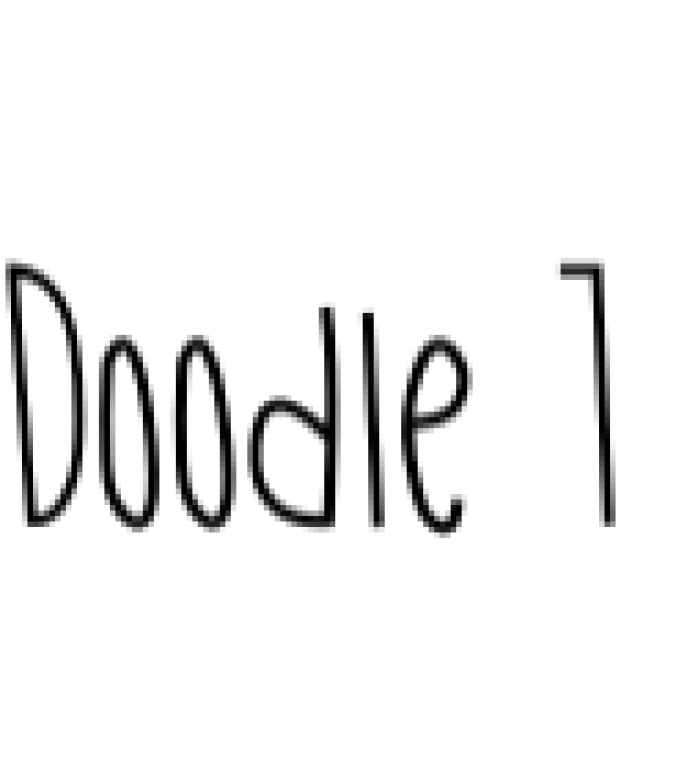 Doodle Font Preview