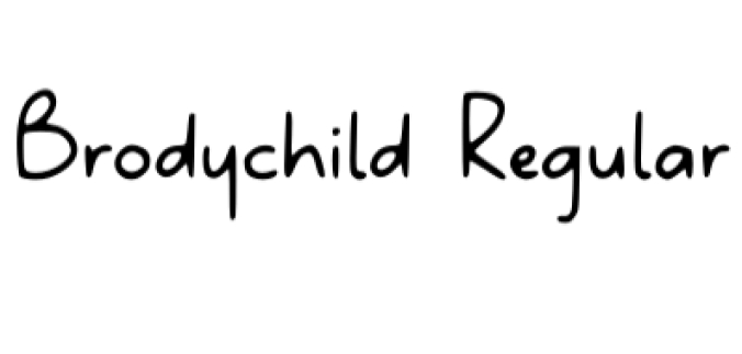 Brodychild Font Preview