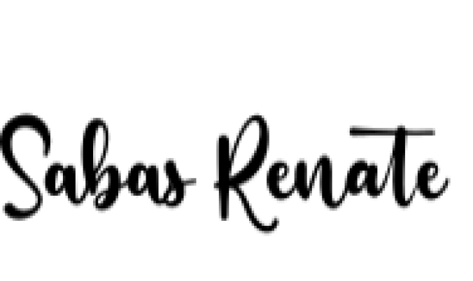 Sabas Renate Font Preview