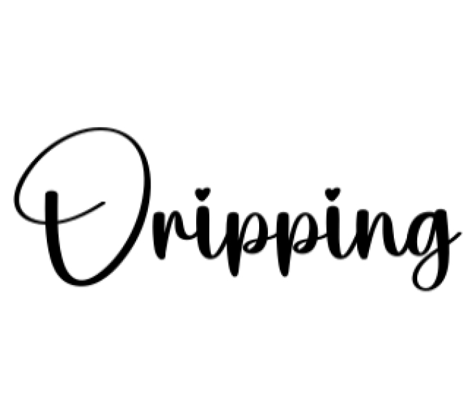 Dripping Font Preview