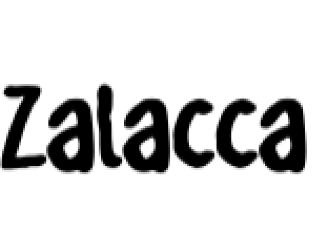 Zalacca Font Preview