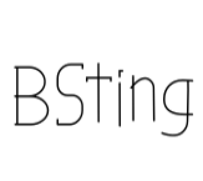 Bsting Font Preview
