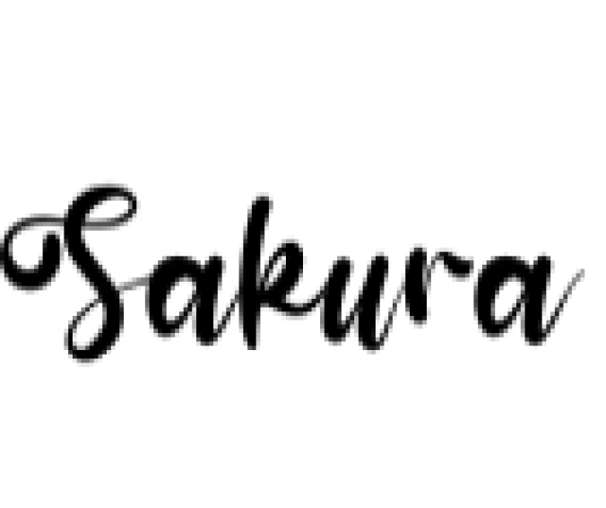 Sakura Font Preview