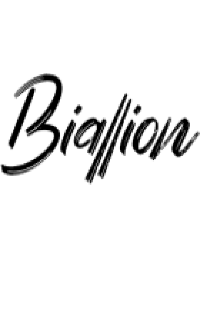 Biallion Font Preview