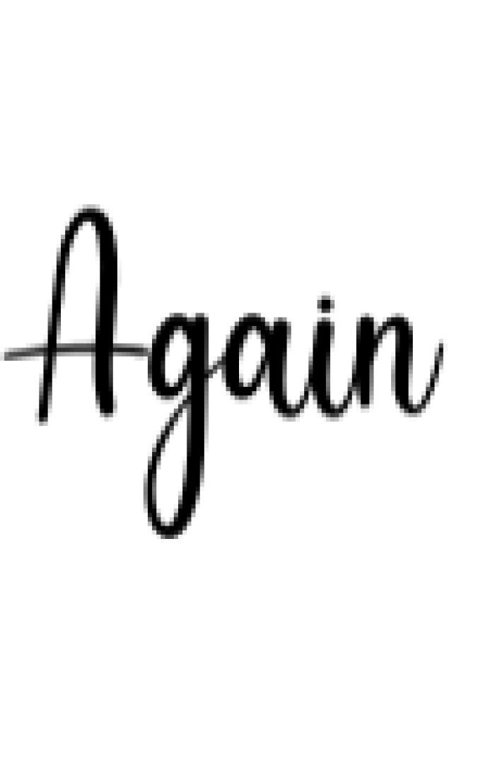 Again Font Preview