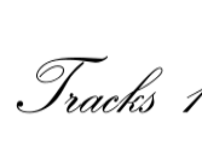 Tracks Font Preview