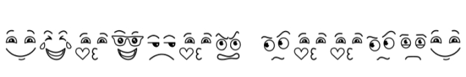 Emotion Doodle Font Preview