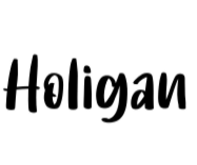 Holigan Font Preview