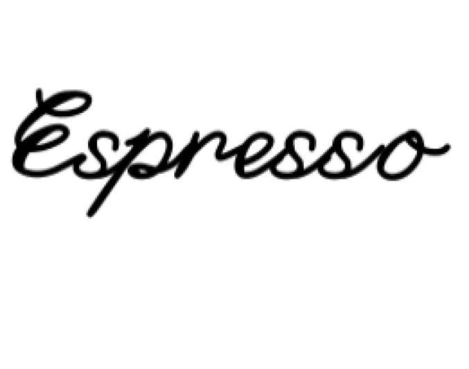 Espresso Font Preview