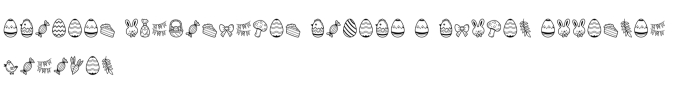 Easter Doodle Font Preview