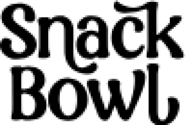 Snack Bowl Font Preview