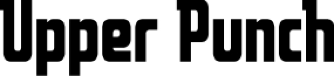 Upper Punch Font Preview
