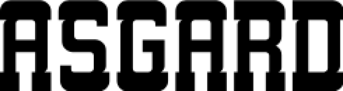 ASGARD Font Preview
