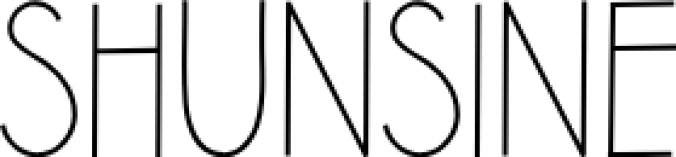 SHUNSINE Font Preview